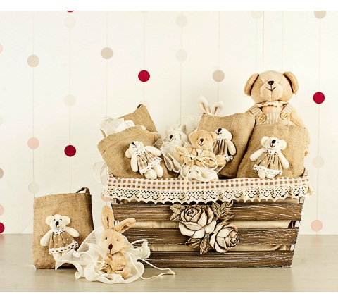 Bej-Krem Keseli Hayvancıklar Kız