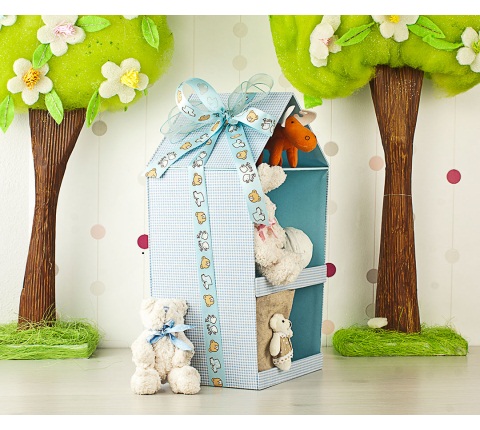 Petitkareli Mavi Ev Stand