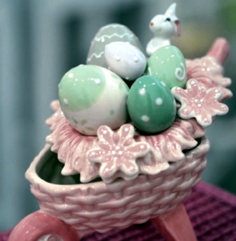 Seramik Tavşanlı Kutu